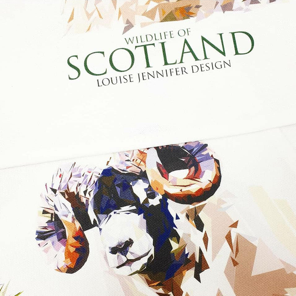 WILDLIFE OF SCOTLAND tea towel