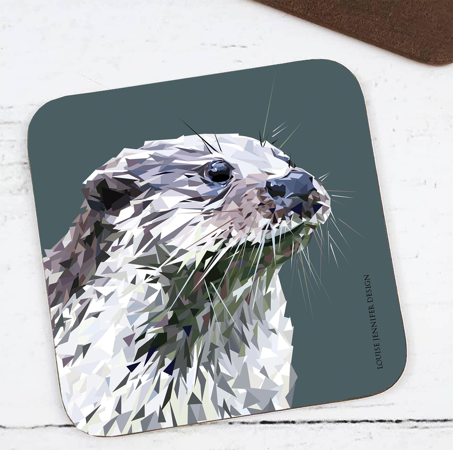 OTTER hardwood coaster