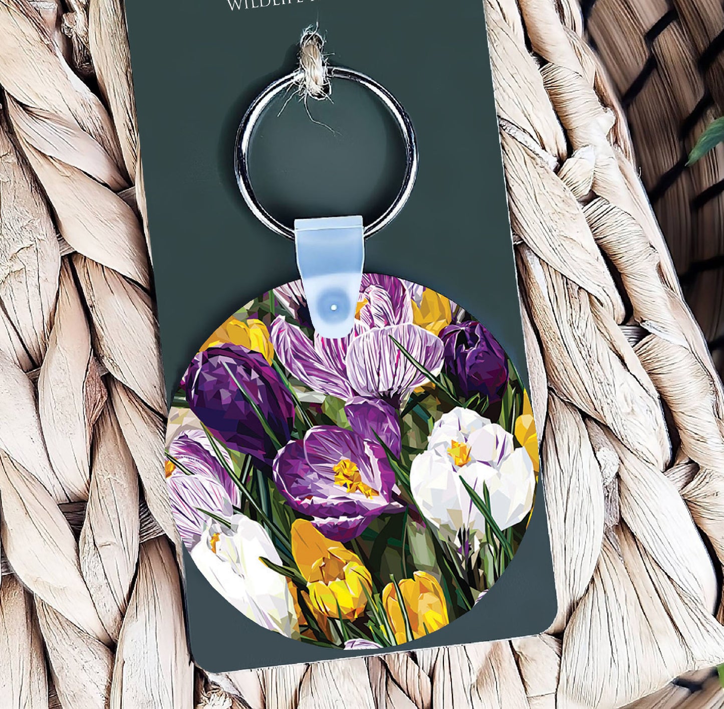 Crocus flower illustration | Keyring | Accessories