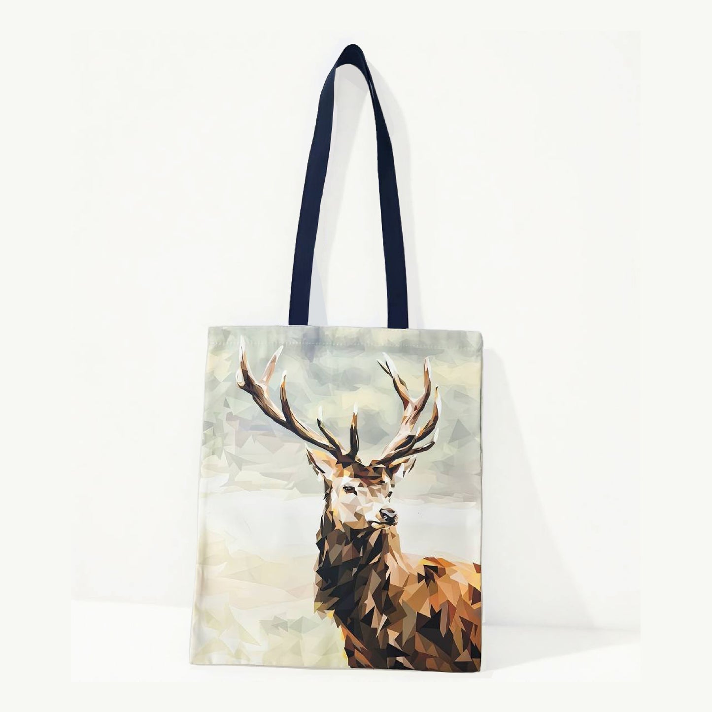 Red stag illustration | Heavyweight cotton tote bag | Scottish
