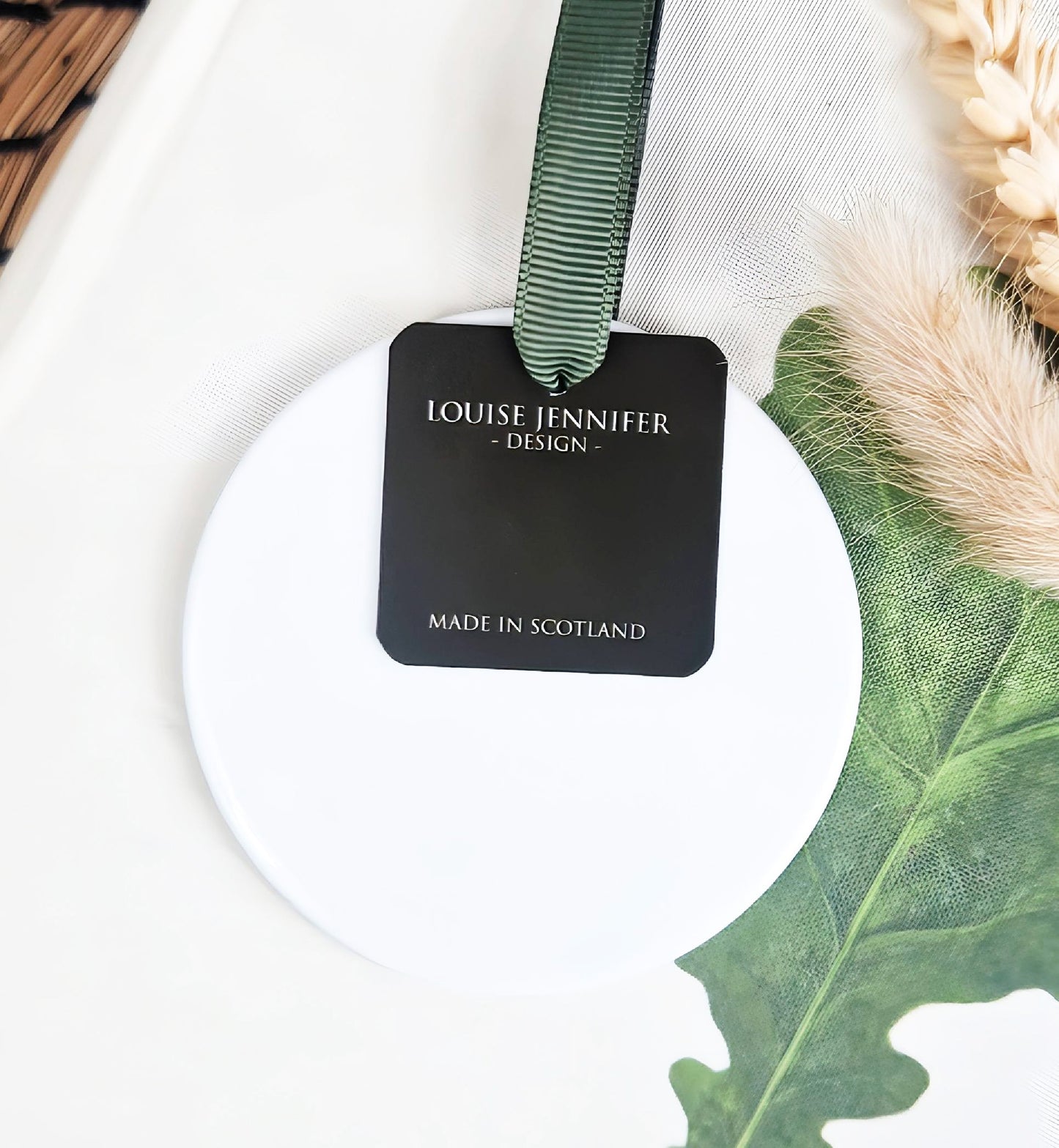 BULLFINCH bird illustration | Hanging ceramic decoration