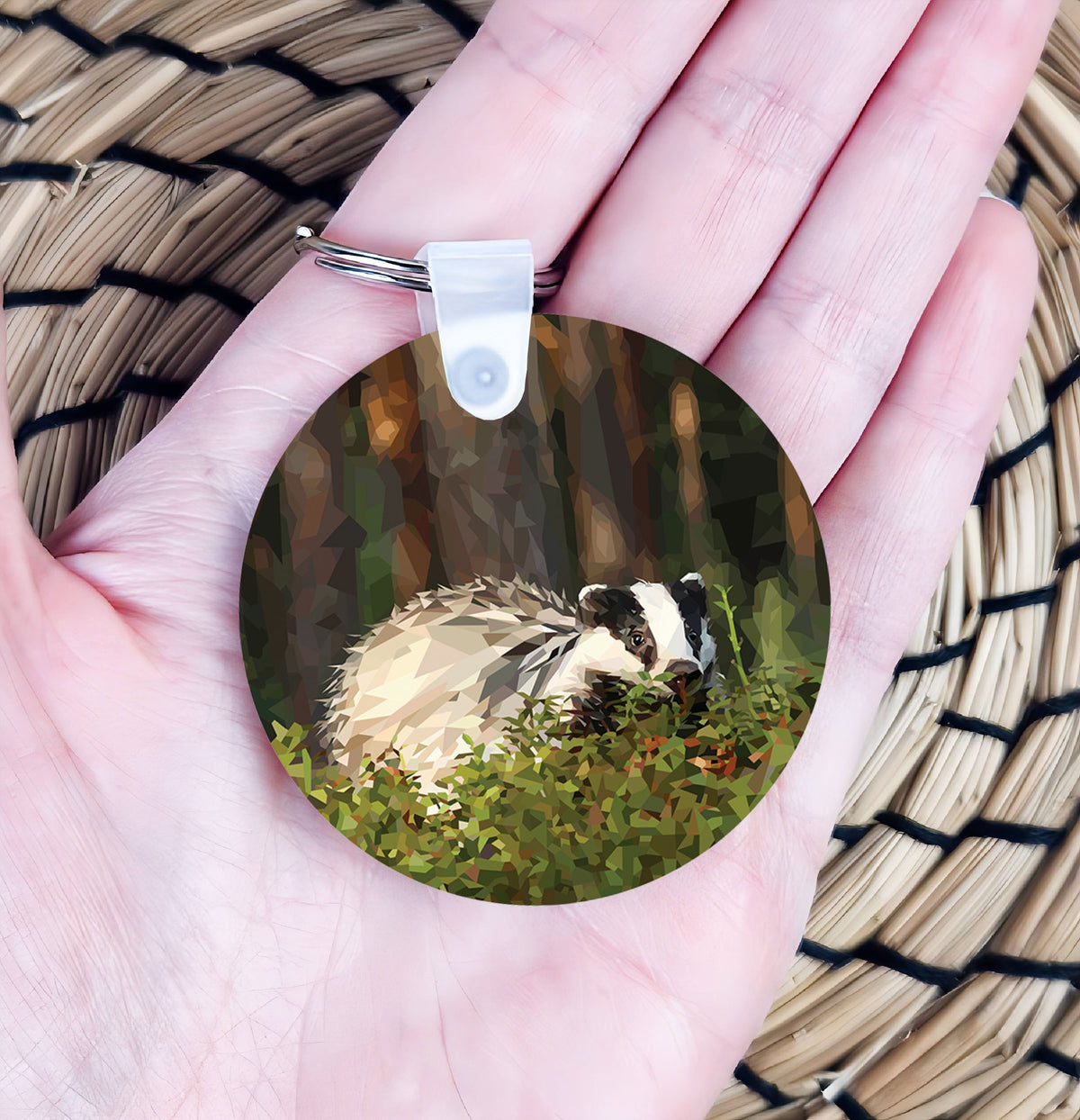 Badger illustration | Keyring | Accessories