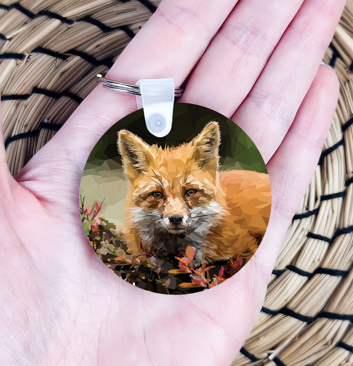 Red fox illustration | Keyring | Accessories