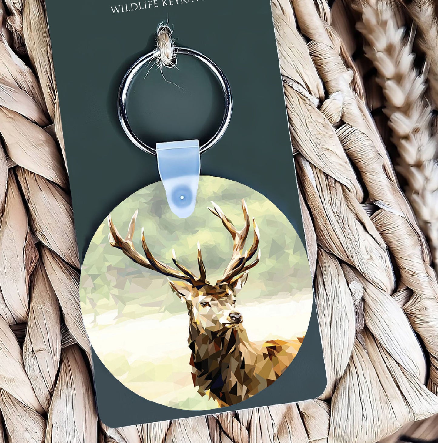 Red stag illustration| Keyring | Accessories