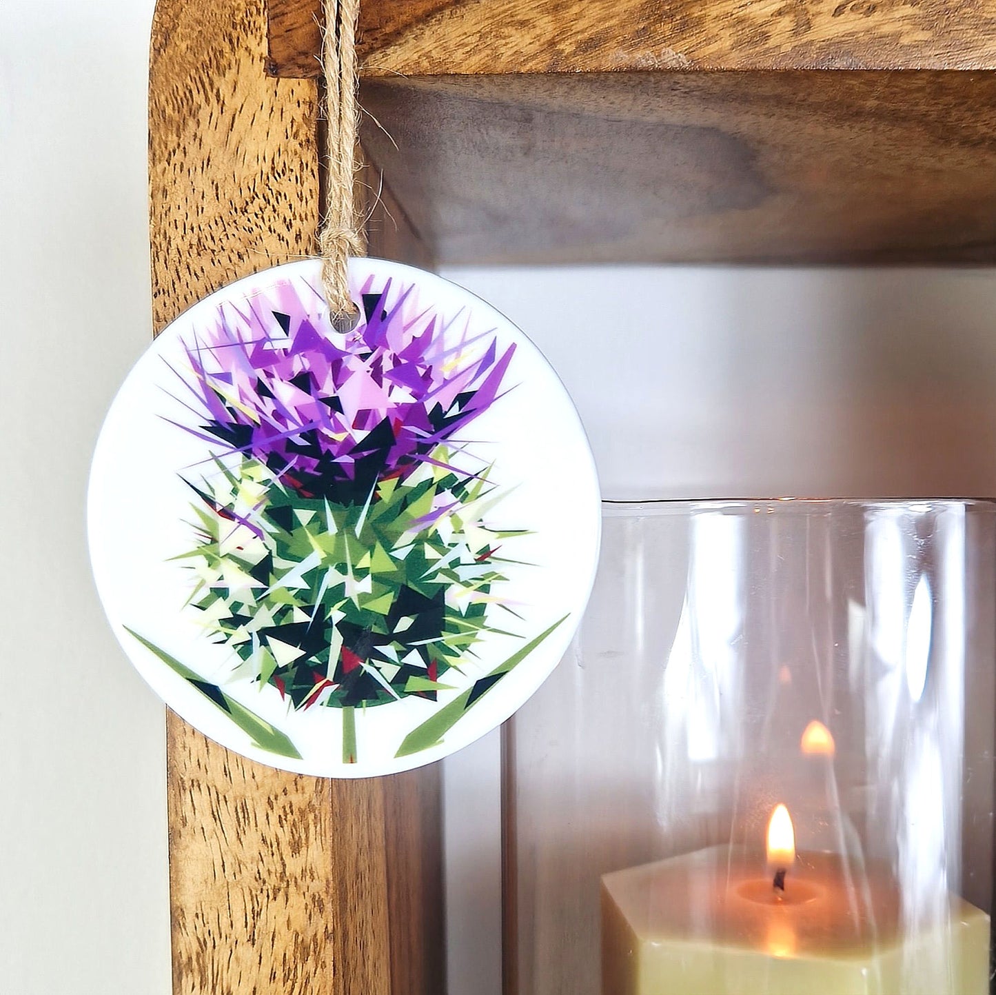 SPEAR THISTLE ceramic decoration