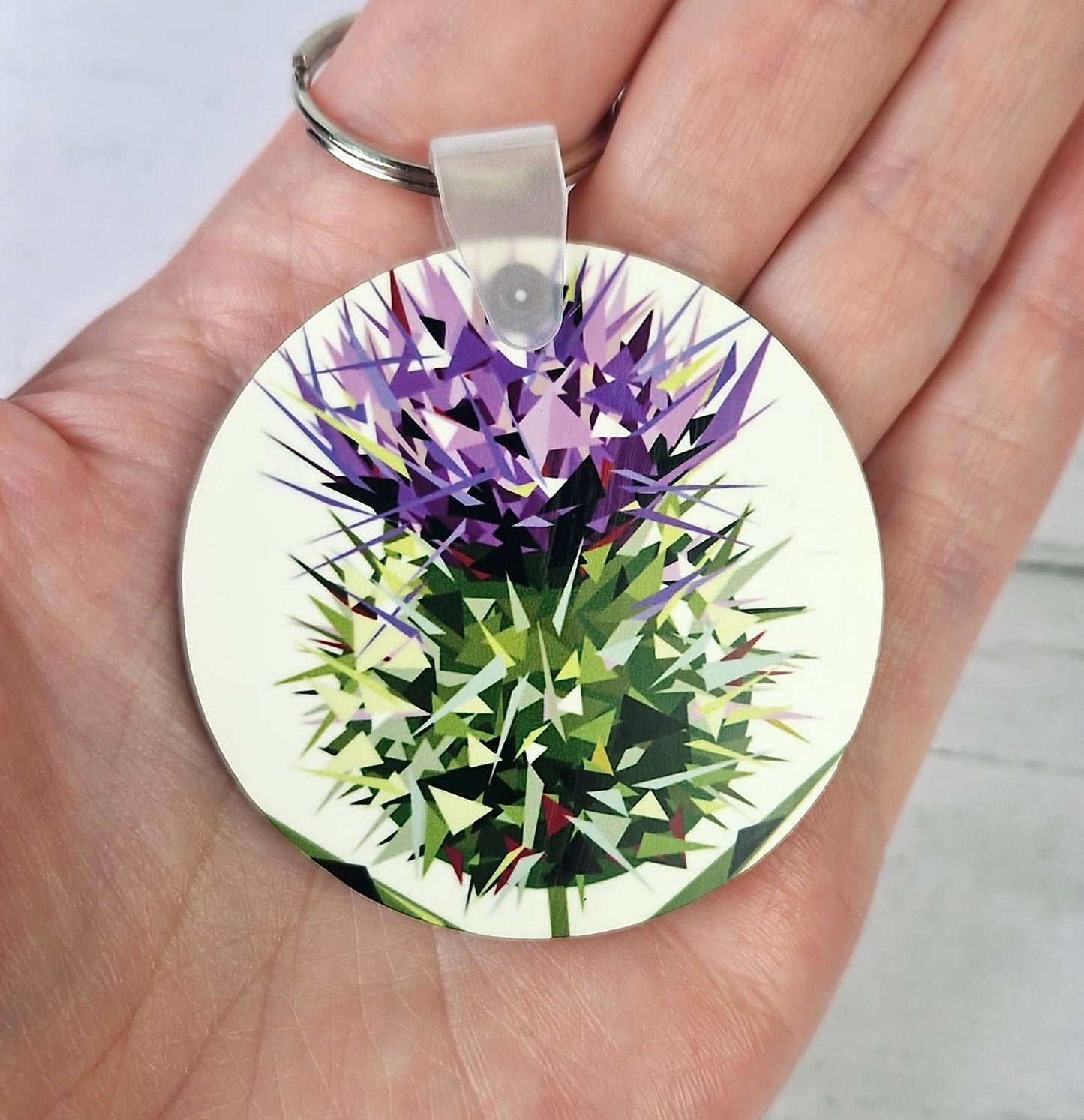 SPEAR THISTLE keyring