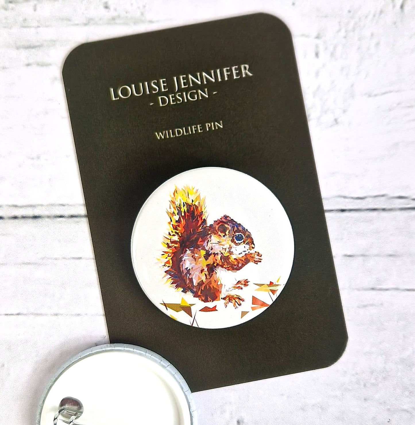 RED SQUIRREL pin badge