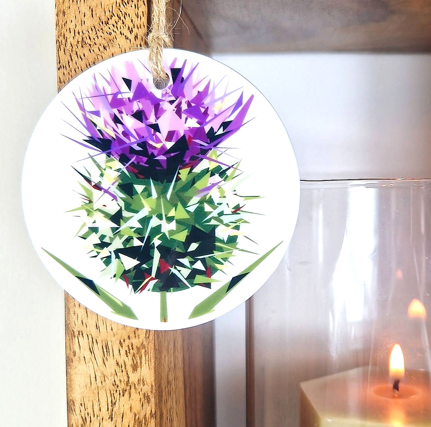 SPEAR THISTLE ceramic decoration