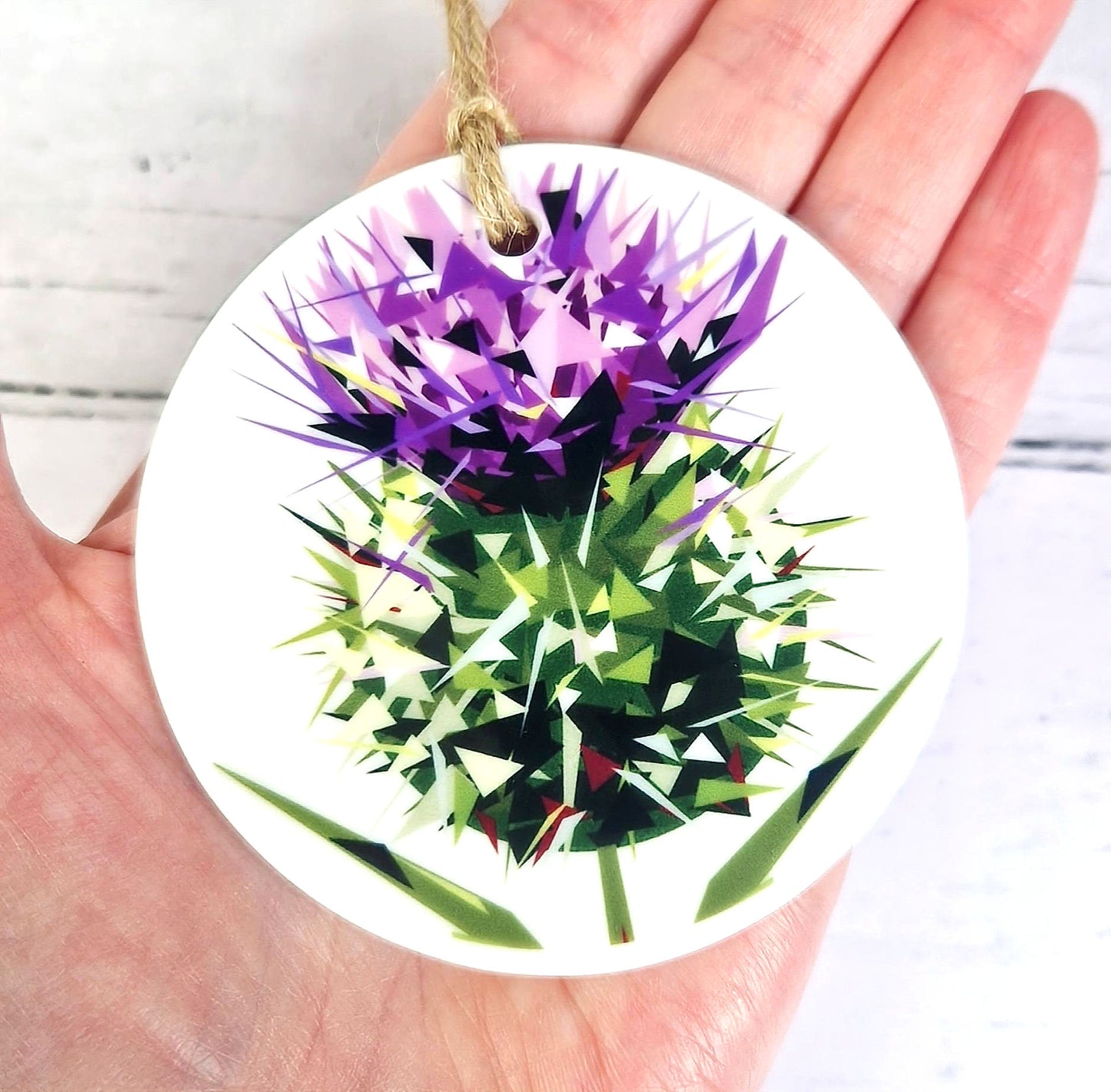 SPEAR THISTLE ceramic decoration