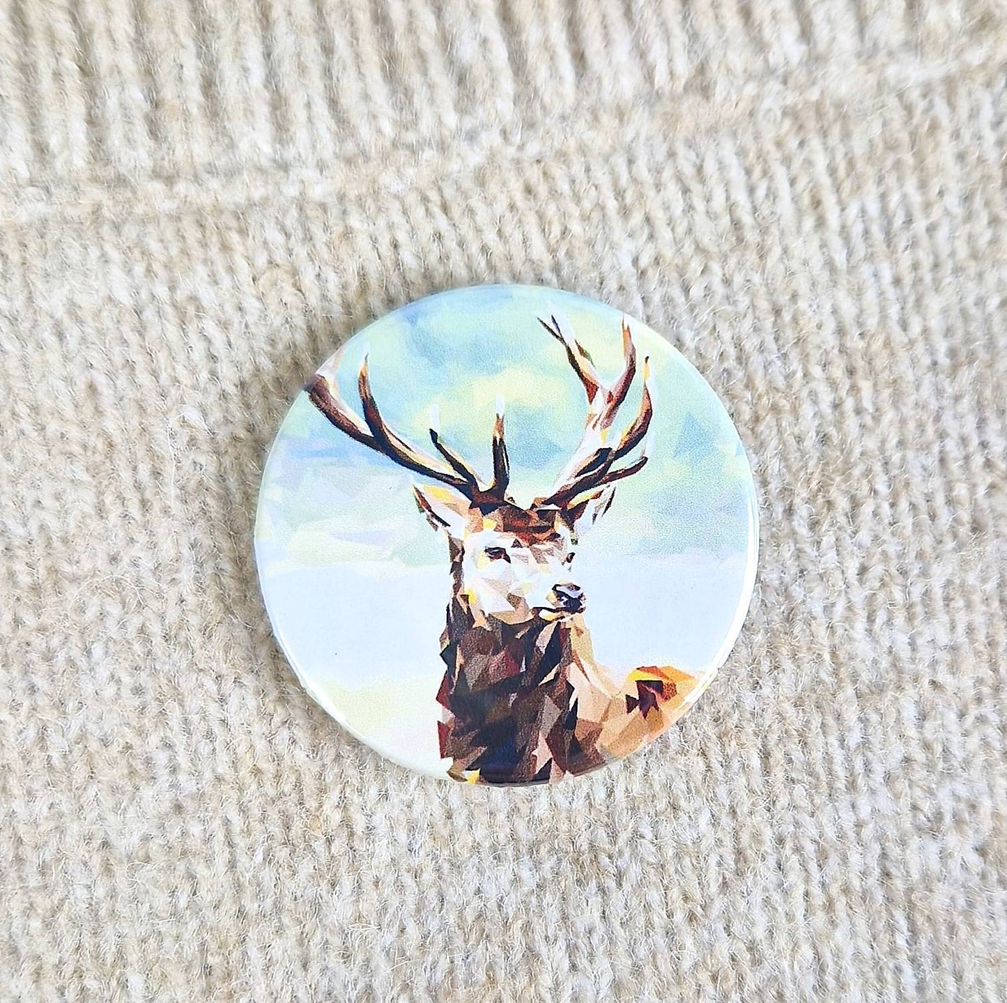 RED STAG pin badge