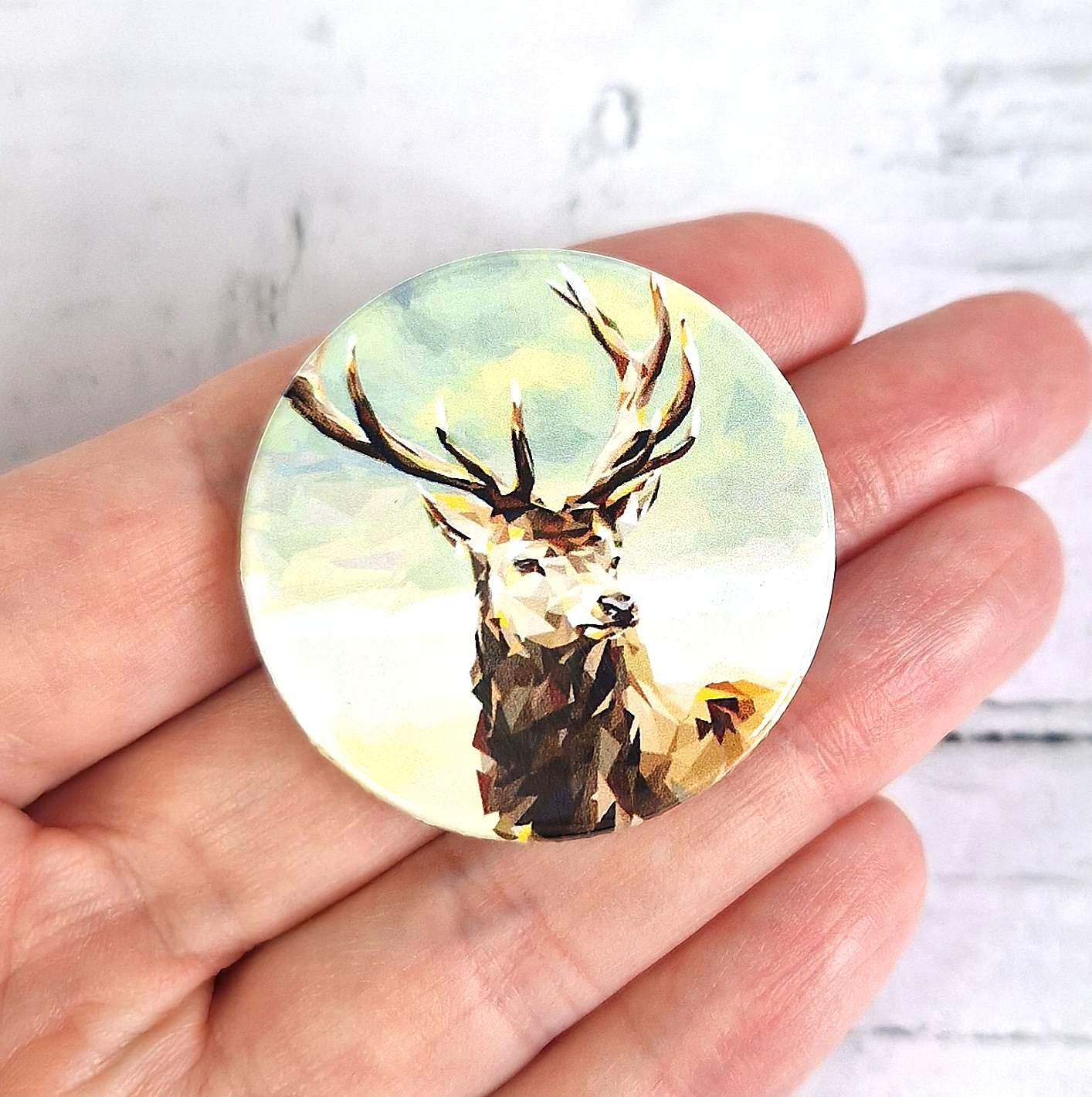 RED STAG pin badge