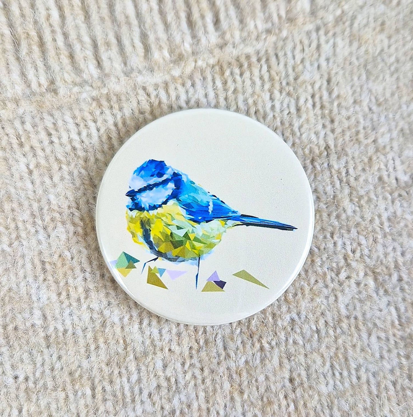 BLUE TIT pin badge
