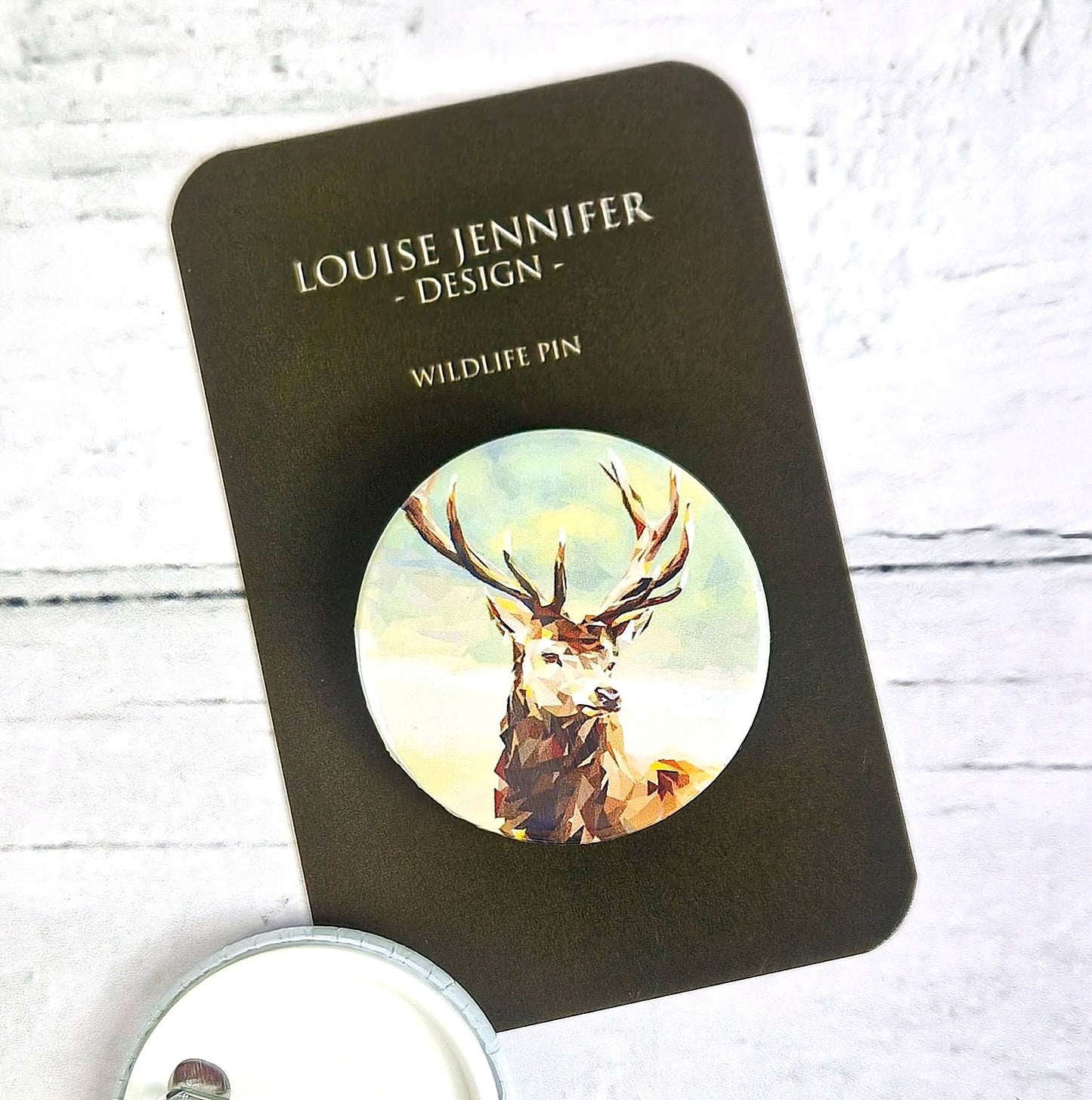 RED STAG pin badge