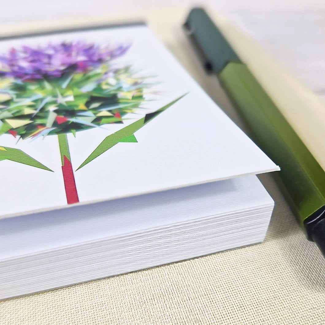 SPEAR THISTLE illustrated mini notebook