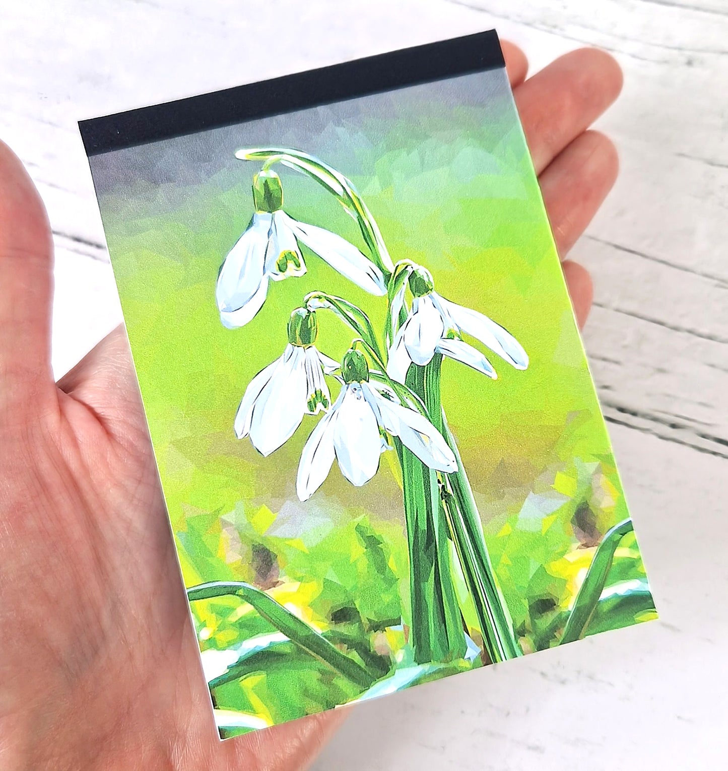 SNOWDROPS illustrated mini notebook