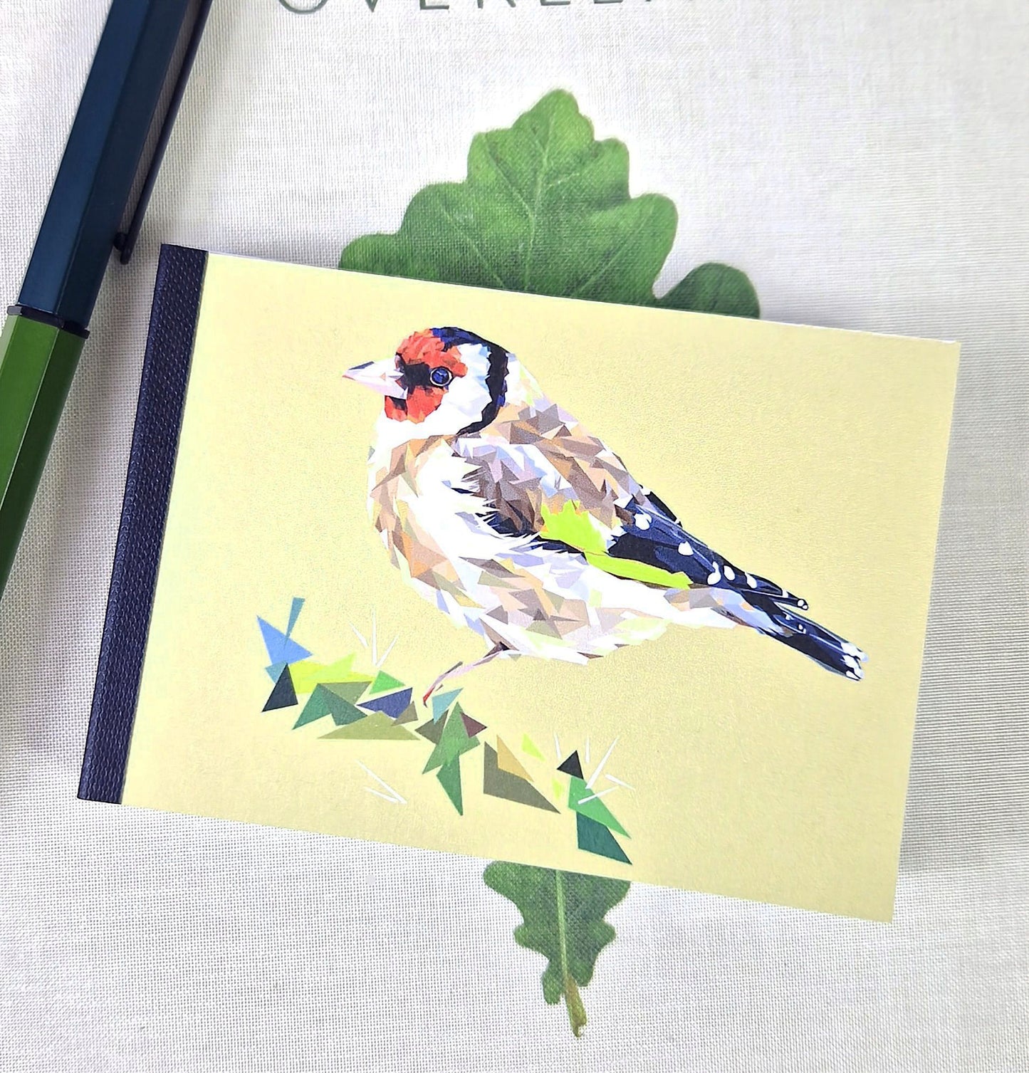 GOLDFINCH illustrated mini notebook