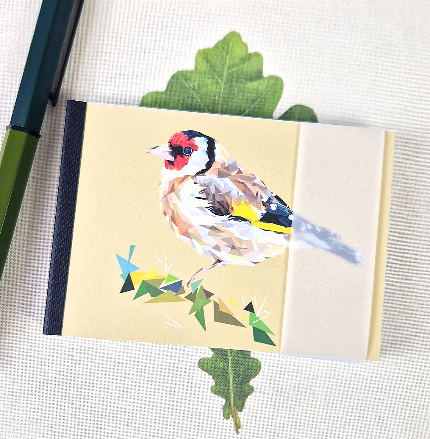 GOLDFINCH illustrated mini notebook