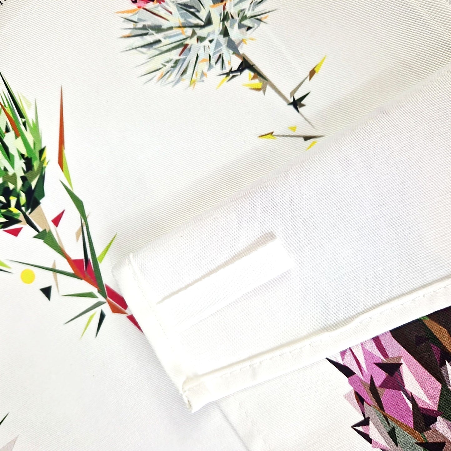 WILD THISTLES cotton tea towel