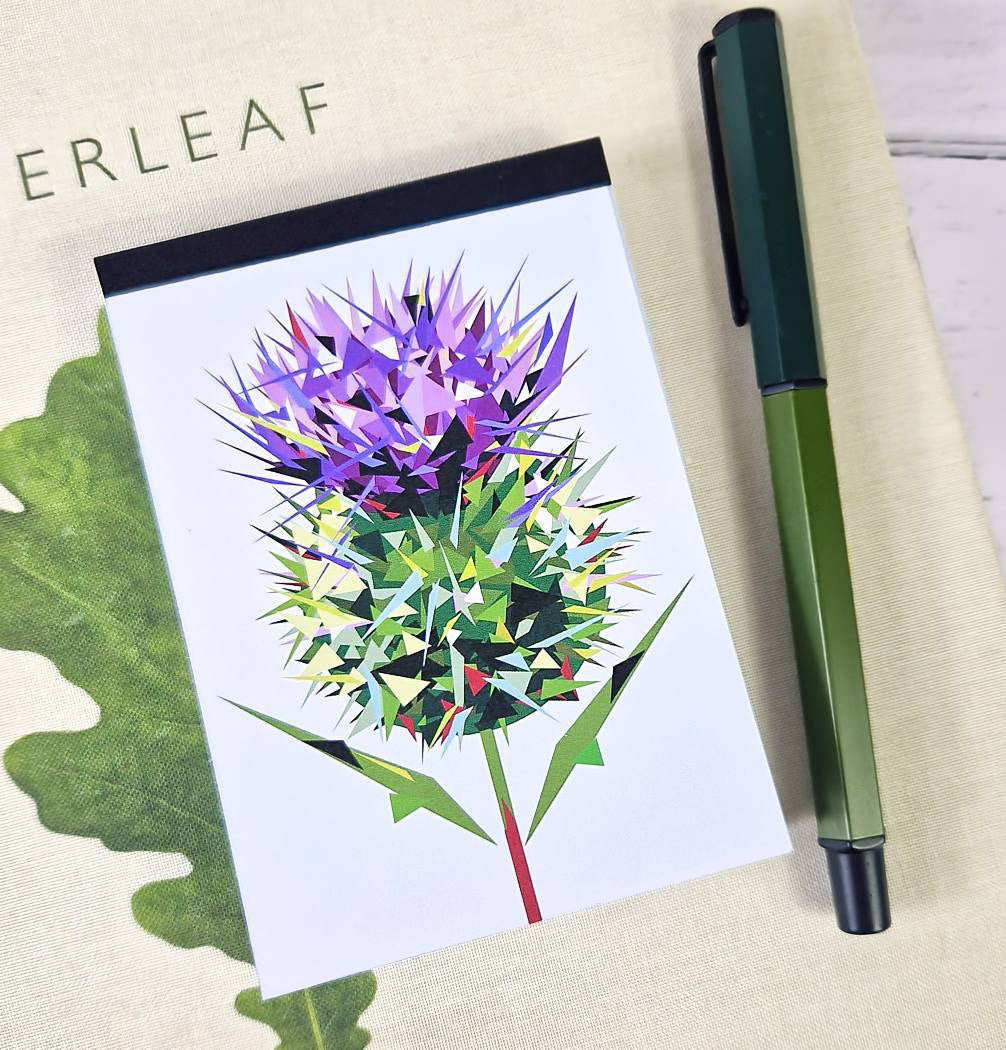 SPEAR THISTLE illustrated mini notebook