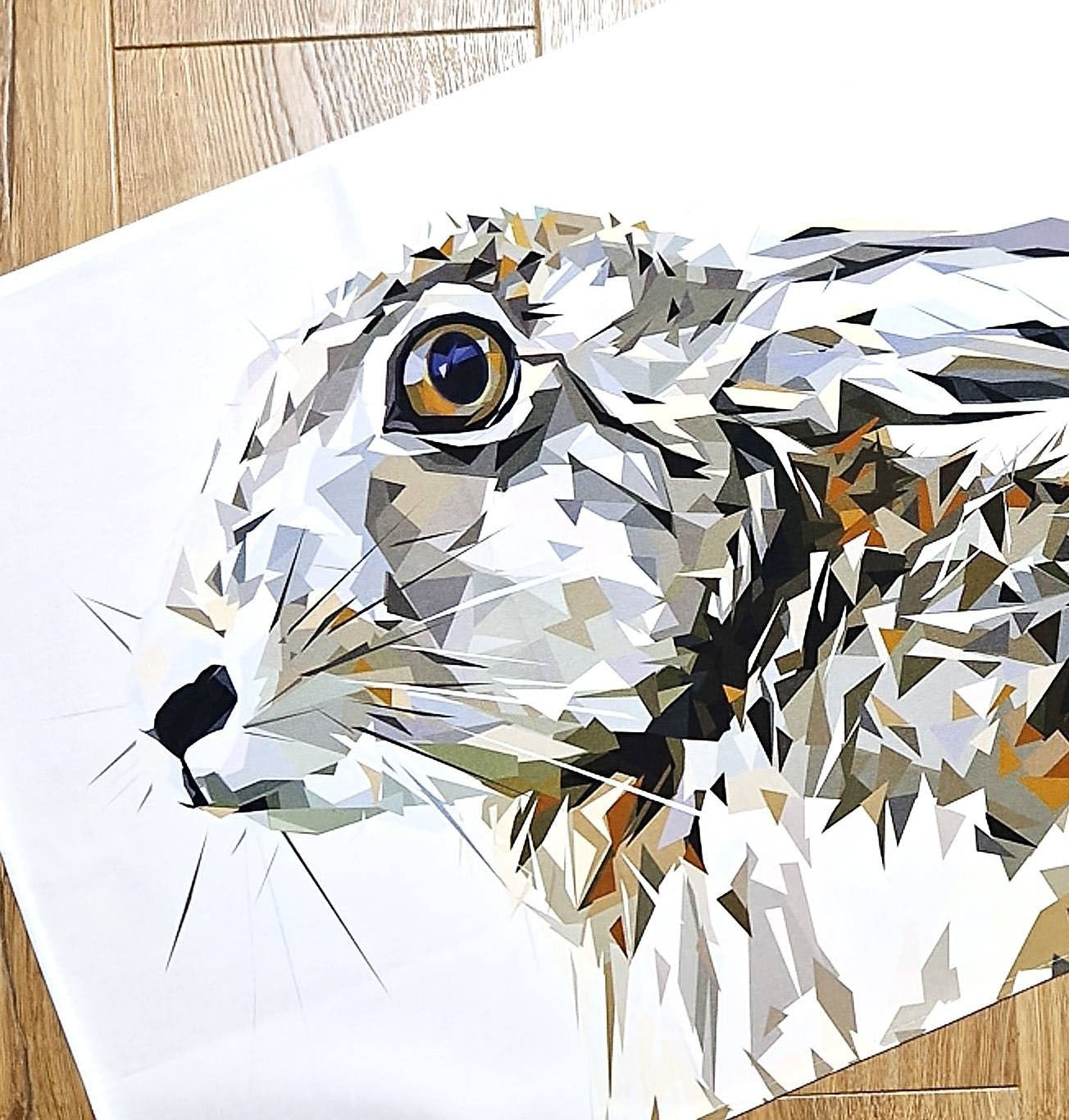 MOUNTAIN HARE cotton tea towel