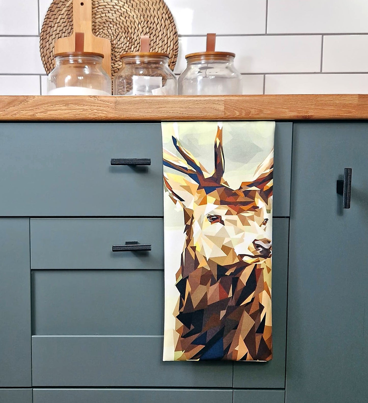 RED STAG cotton tea towel