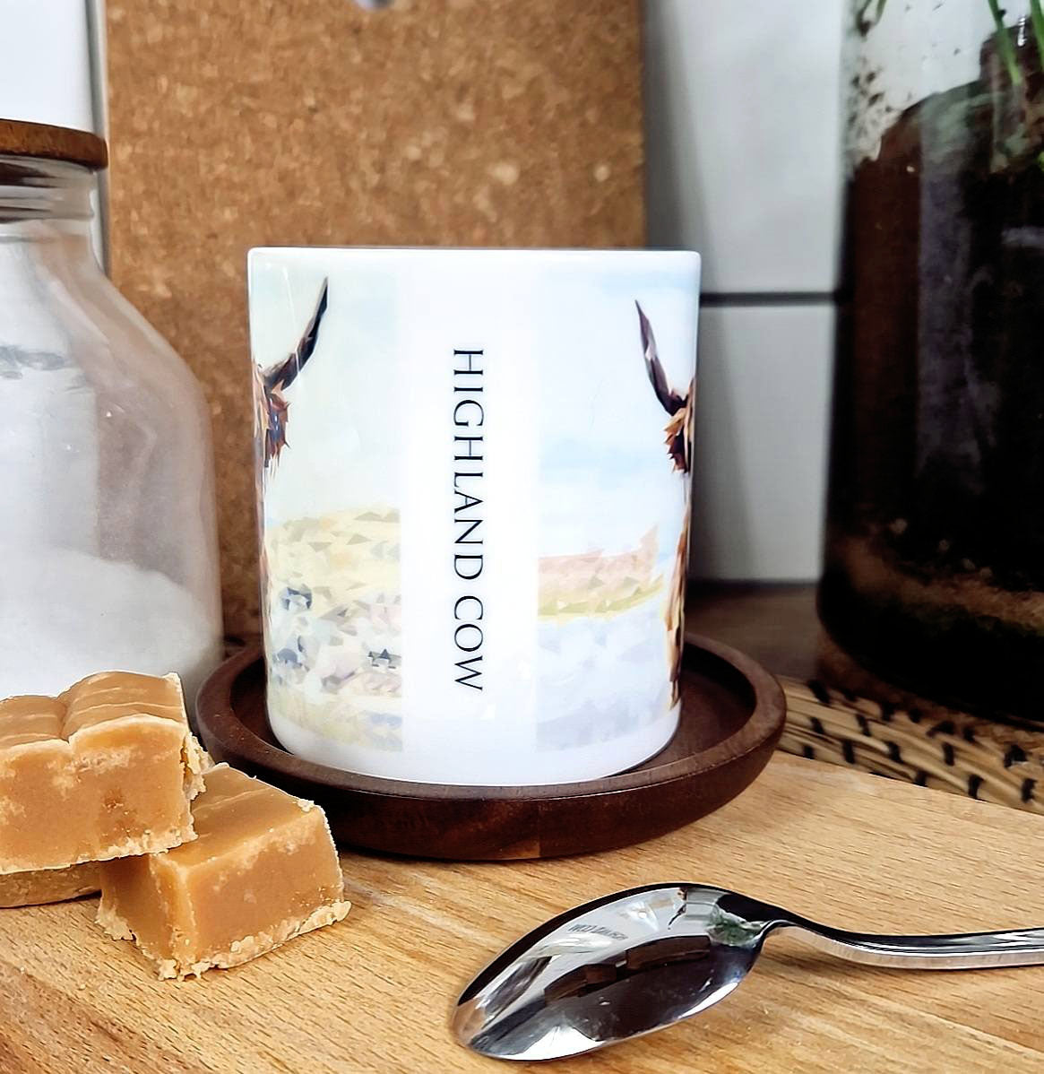 HIGHLAND COW illustrated mug *NEW