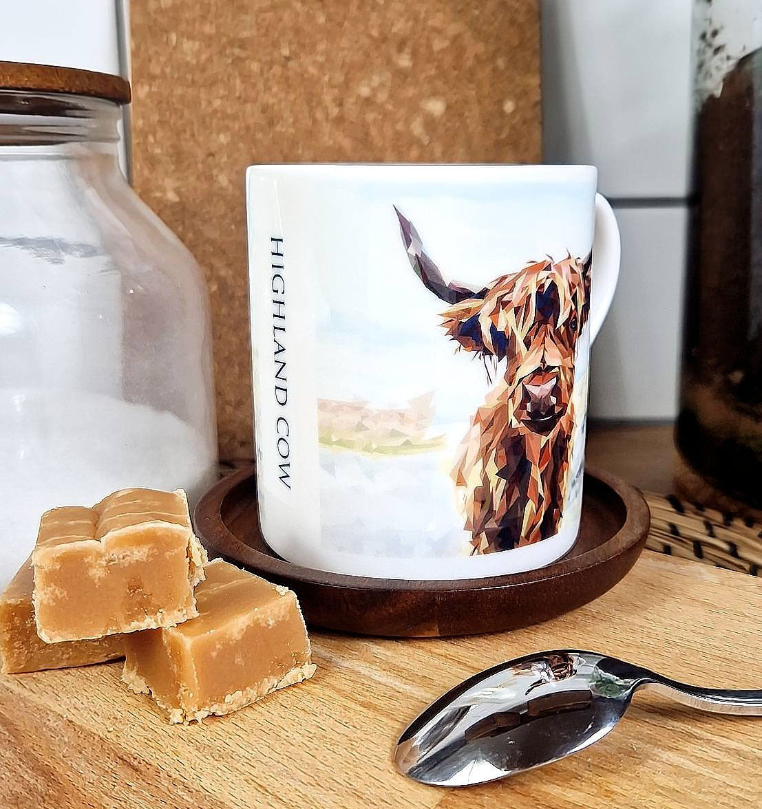 HIGHLAND COW illustrated mug *NEW