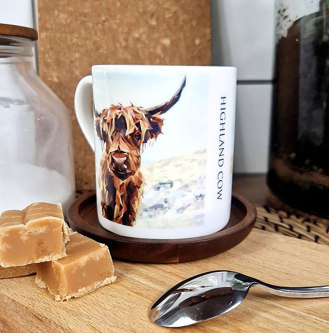 HIGHLAND COW illustrated mug *NEW