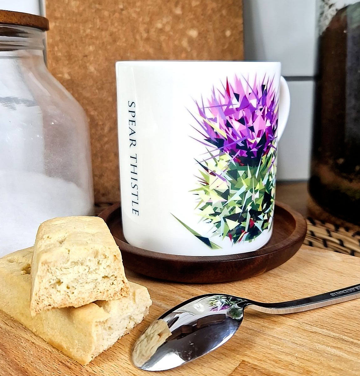 SPEAR THISTLE illustrated mug