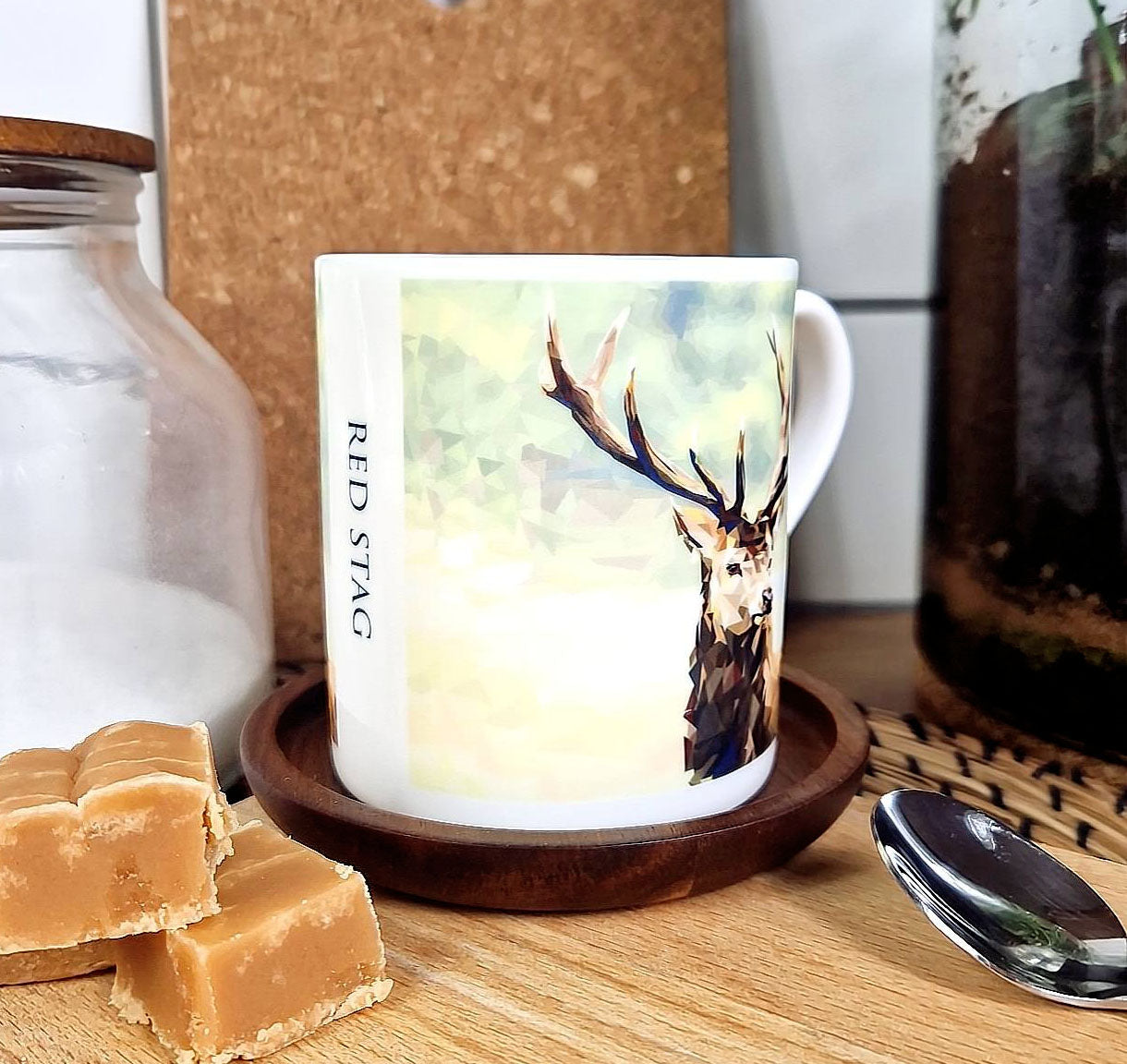 RED STAG illustrated mug