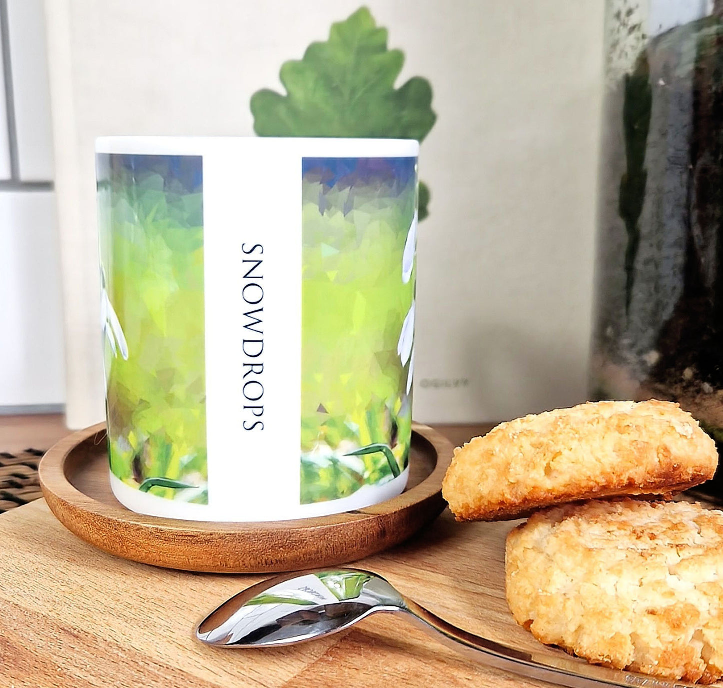 SNOWDROPS illustrated mug *NEW