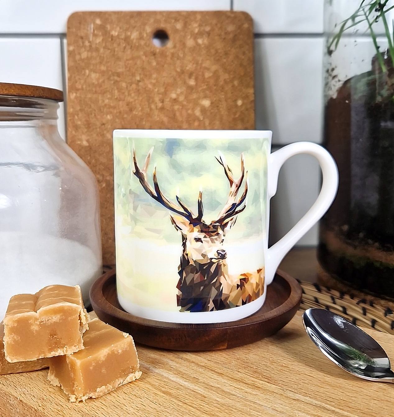 RED STAG illustrated mug