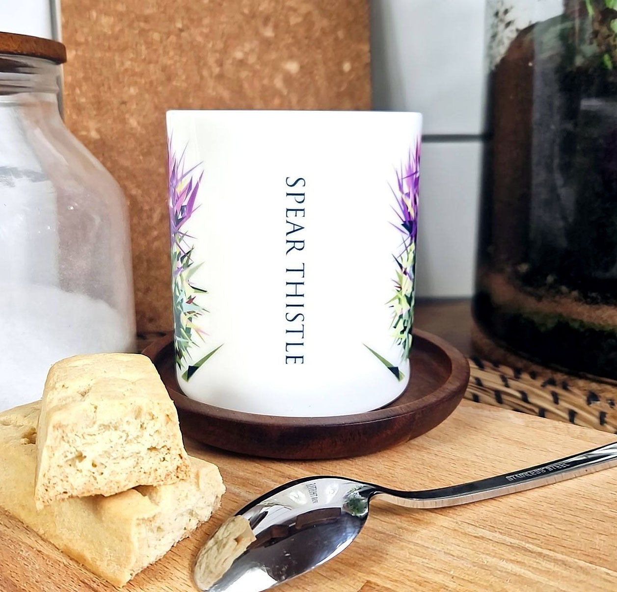SPEAR THISTLE illustrated mug