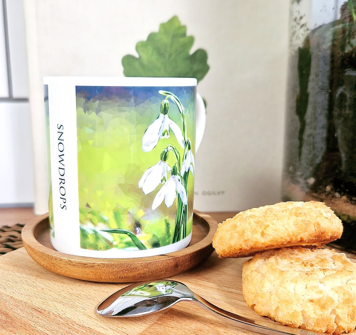 SNOWDROPS illustrated mug *NEW