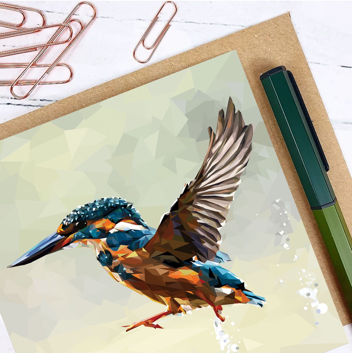 KINGFISHER greeting card