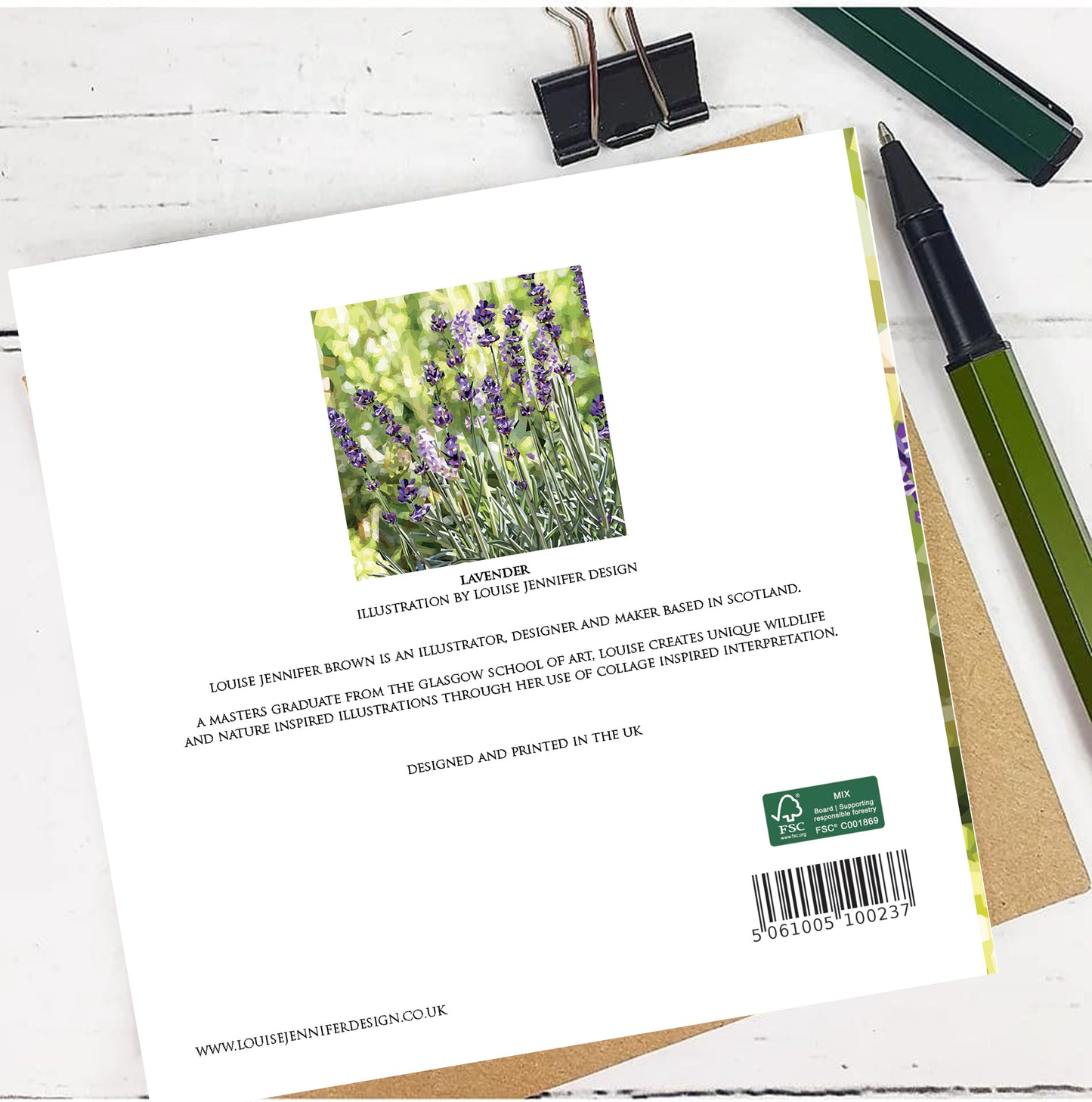 LAVENDER greeting card