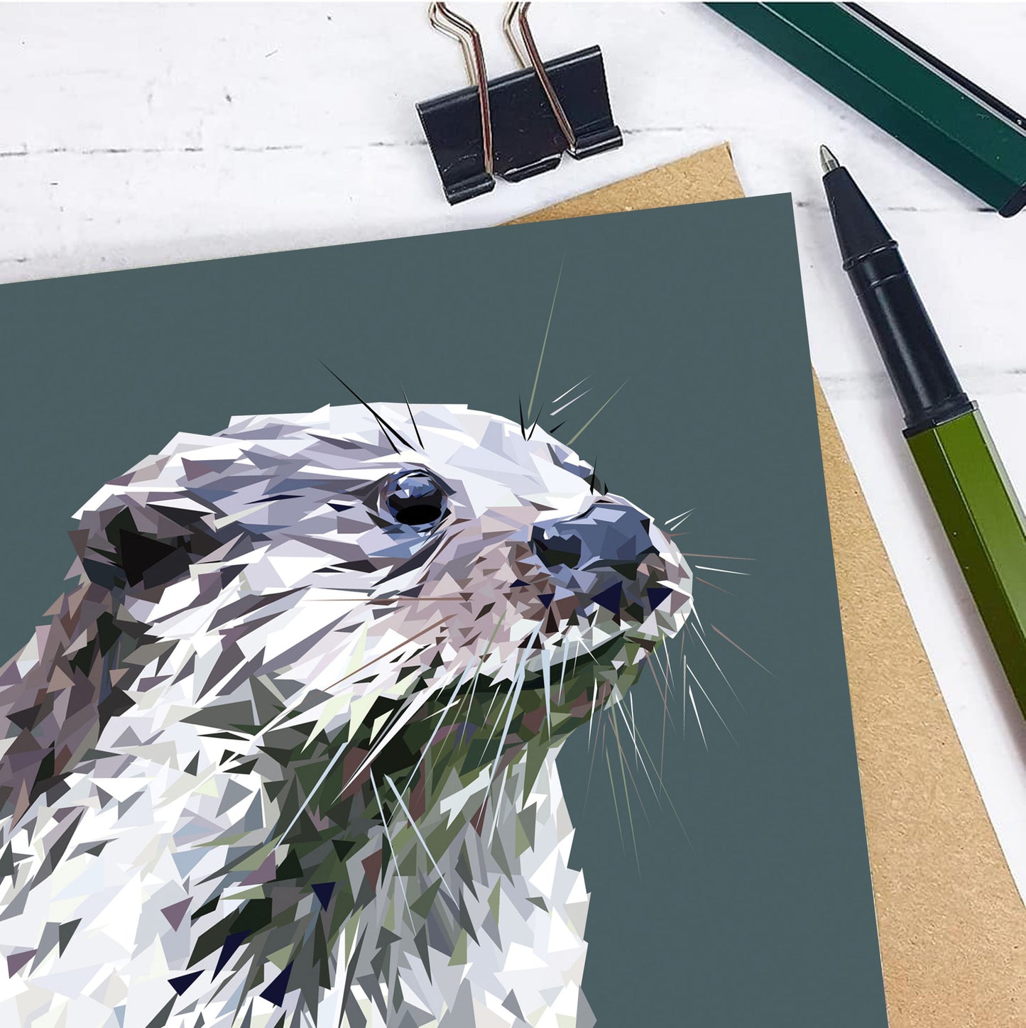 OTTER greeting card