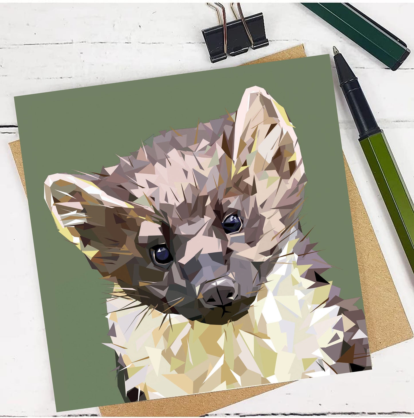 PINE MARTEN greeting card