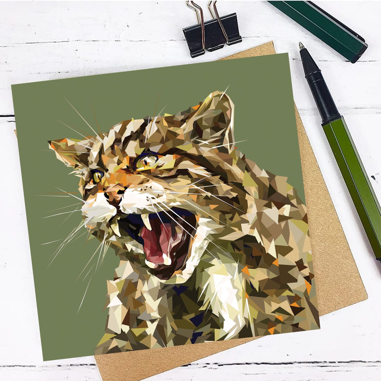 WILDCAT greeting card