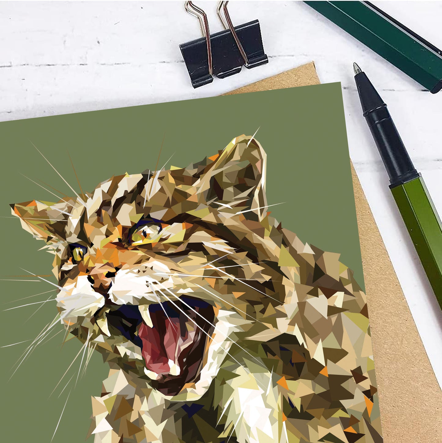 WILDCAT greeting card