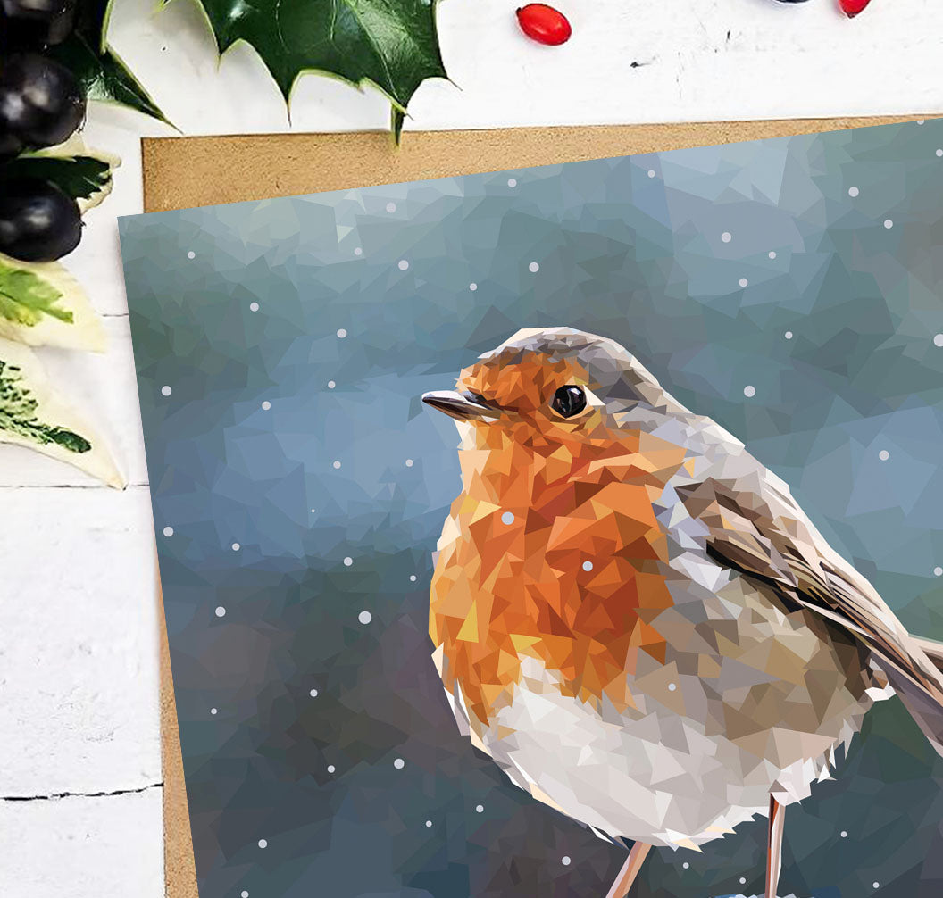 WINTER ROBIN greeting card