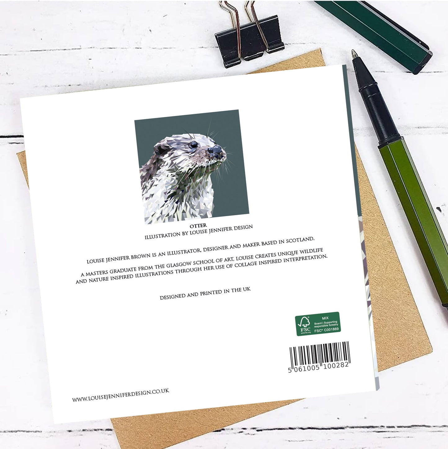 OTTER greeting card