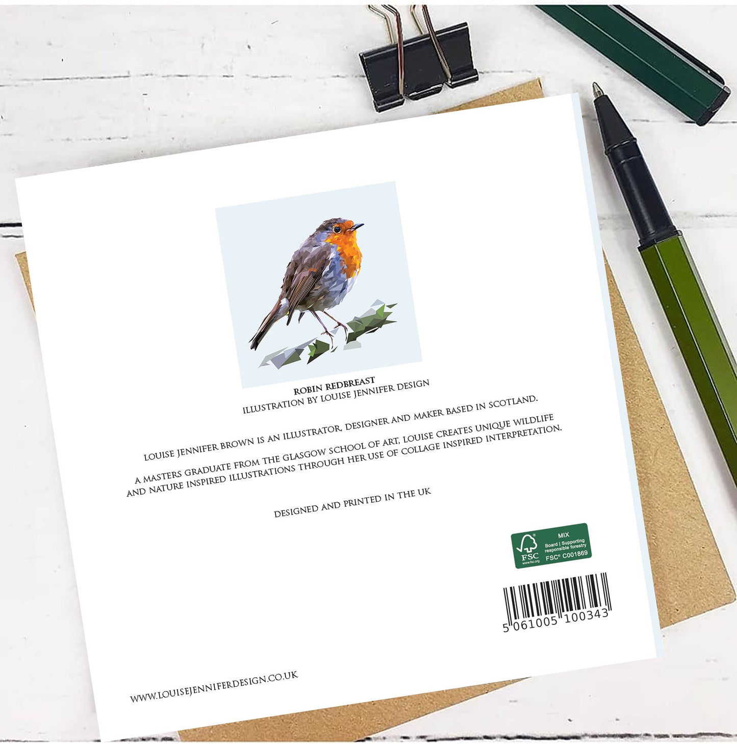 ROBIN REDBREAST greeting card