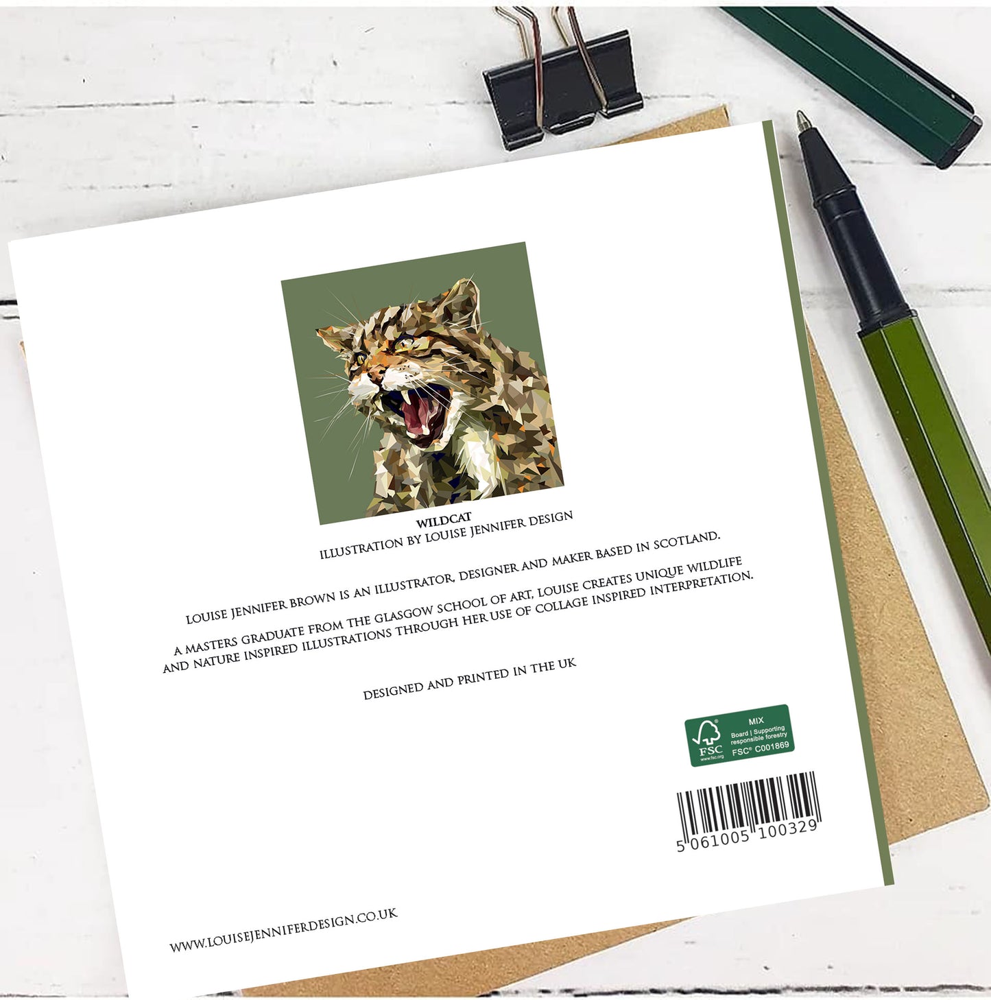WILDCAT greeting card