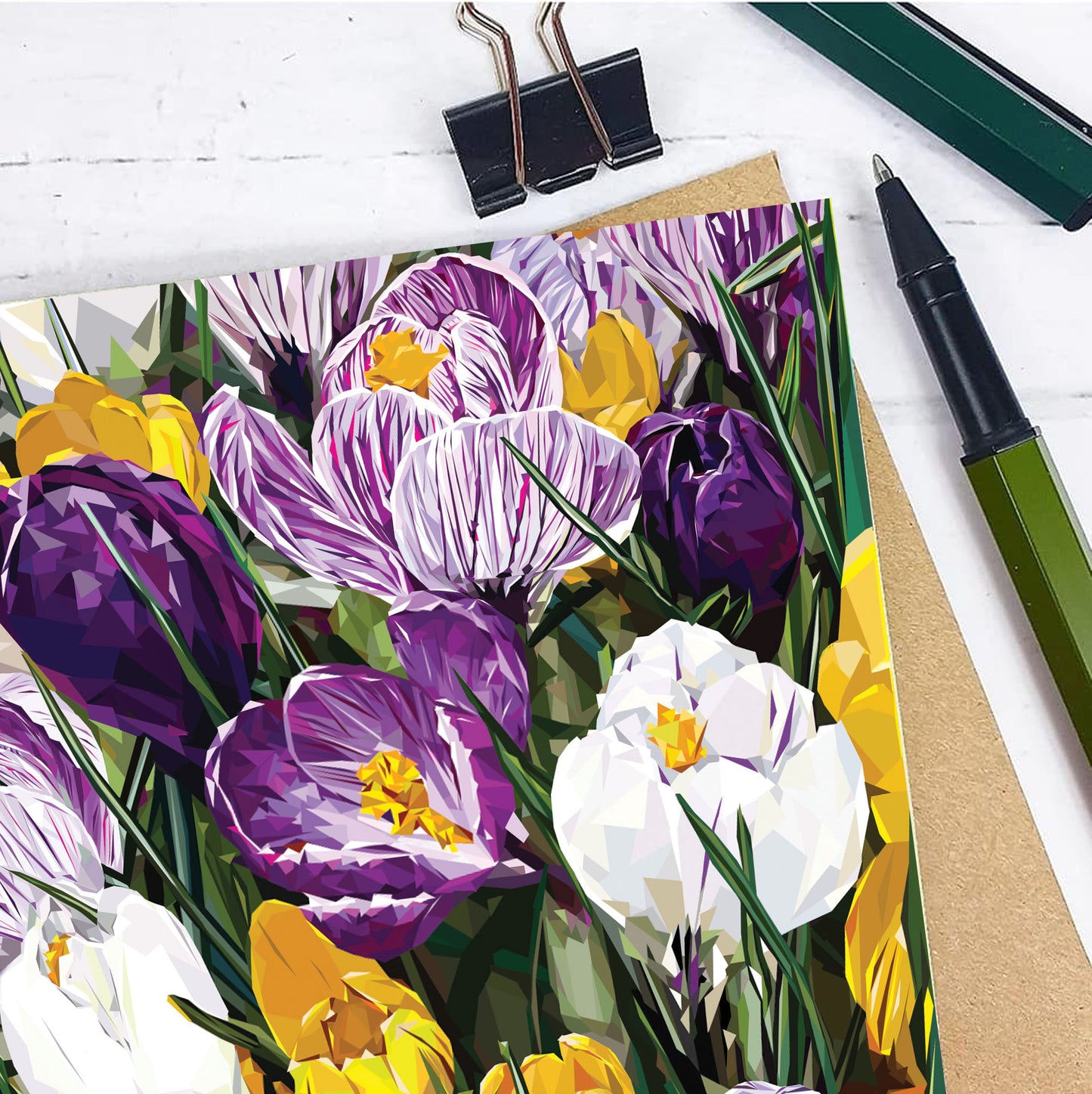 CROCUS greeting card