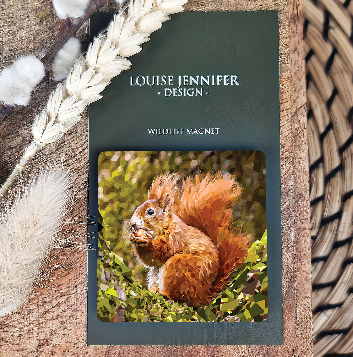 RED SQUIRREL magnet