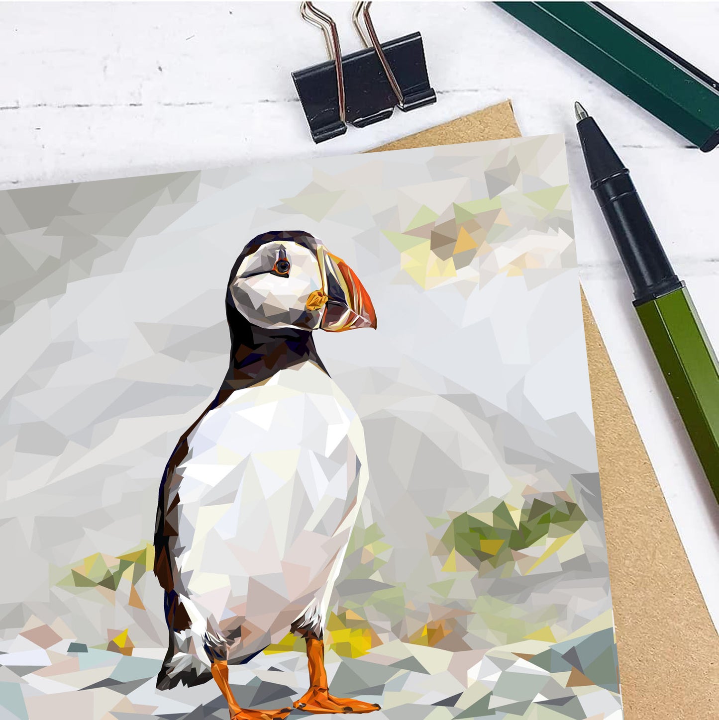 ATLANTIC PUFFIN greeting card