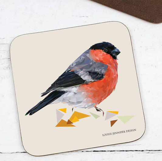 BULLFINCH hardwood coaster