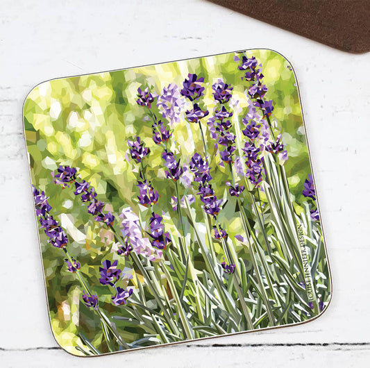 LAVENDER hardwood coaster