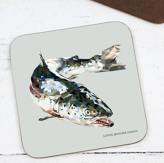 ATLANTIC SALMON hardwood coaster